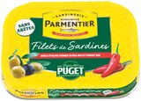 Filets de sardines - PARMENTIER - Colruyt à Colmar Filets de sardines - PARMENTIER en promo chez Colruyt Colmar à 1,56 €