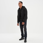 Veste bomber droite à capuche amovible noir homme à 39,99 € dans le catalogue La Halle