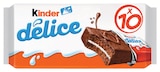 Délice cacao fourré au lait - KINDER en promo chez Intermarché Express Nice à 2,16 €
