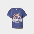 T-shirt coton L'École des licornes gris fille dans le catalogue La Halle