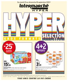 Catalogue Supermarchés de Intermarché à Sainte-Marie Prospectus Intermarché à Sainte-Marie, "HYPER SÉLECTION GROS FORMATS", 4 pages, 23/09/2025 - 28/09/2025