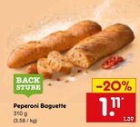 Peperoni Baguette Angebote von BACK STUBE bei Netto Marken-Discount Bergisch Gladbach für 1,11 €