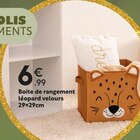 Boite de rangement léopard velours dans le catalogue Maxi Bazar