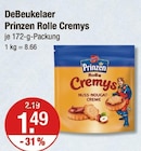 Prinzen Rolle Cremys im V-Markt Prospekt Prinzen Rolle Cremys von DeBeukelaer im aktuellen V-Markt Prospekt für 1,49 €