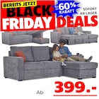 Lily Ecksofa im Seats and Sofas Prospekt Lily Ecksofa von Seats and Sofas im aktuellen Seats and Sofas Prospekt für 399,00 €