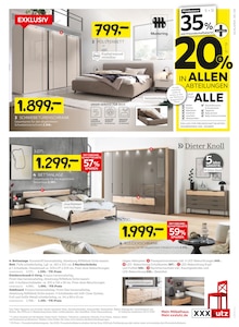 Bett im XXXLutz Möbelhäuser Prospekt "JUBILÄUM" mit 36 Seiten (Aachen)
