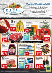 EDEKA Discounter Prospekt der aktuellen Woche mit 8 Seiten, gültig von 15.12.2025 bis 20.12.2025, in Börnsen und Umgebung Aktueller EDEKA Discounter Prospekt in Börnsen und Umgebung, "Top Angebote" mit 8 Seiten, 15.12.2025 - 20.12.2025