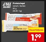 Proteinriegel von Max Balance für 1,99 € bei Netto Marken-Discount im Angebot Proteinriegel von Max Balance im aktuellen Netto Marken-Discount Prospekt