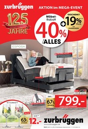 Glas im Zurbrüggen Prospekt in Ahlen Aktueller Zurbrüggen Prospekt mit Glas, "40% auf fast ALLES!", Seite 1