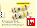 EDEKA - Grillkäse-Gemüse-Spieße Angebot im Prospekt Grillkäse-Gemüse-Spieße bei EDEKA im Prospekt "" für 1,99 €