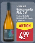 Grauburgunder Pfalz QbA von Schönlaub im aktuellen ALDI Nord Prospekt für 4,99 €