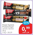 Proteinriegel von Power System für 0,99 € bei budni im Angebot Proteinriegel von Power System im aktuellen budni Prospekt