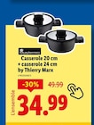 Casserole 20 cm + casserole 24 cm by Thierry Marx - Masterpro - Lidl à Lyon Casserole 20 cm + casserole 24 cm by Thierry Marx - Masterpro en promo chez Lidl Lyon à 34,99 €