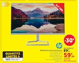 Moniteur lcd full hd hp 21.5" - HP en promo chez Super U Cholet à 59,99 €