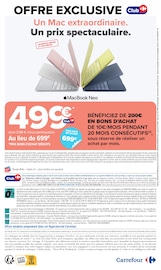 Promos Mac dans le catalogue "PASSEZ L'ÉTÉ CONNECTÉS À VOS ENVIES !" de Carrefour à la page 22 Promos Mac dans le catalogue "PASSEZ L'ÉTÉ CONNECTÉS À VOS ENVIES !" de Carrefour à la page 22