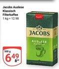 Auslese Klassisch Filterkaffee Angebote von Jacobs bei GLOBUS Nettetal für 6,49 €