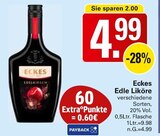Edle Liköre Angebote von Eckes bei WEZ Löhne für 4,99 €