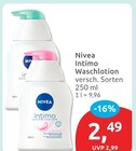 Intimo Waschlotion Sensitive im Angebot bei budni in Stade Intimo Waschlotion Sensitive Angebote von Nivea bei budni Stade für 2,49 €
