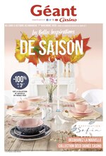 Catalogue Géant Casino à Suresnes, avec 16 pages Prospectus Géant Casino à Suresnes, "Les belles inspirations de saison", 16 pages, 05/10/2020 - 01/11/2020