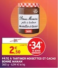 Promo Pâte à tartiner noisettes et cacao à 2,50 € dans le catalogue Intermarché à Pont-du-Château