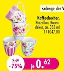 Kaffeebecher Angebote bei SB Möbel Boss Hürth für 0,62 €