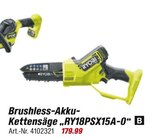 Brushless-Akku-Kettensäge im Angebot bei toom Baumarkt in Dinslaken Brushless-Akku-Kettensäge Angebote von Ryobi bei toom Baumarkt Dinslaken für 179,99 €