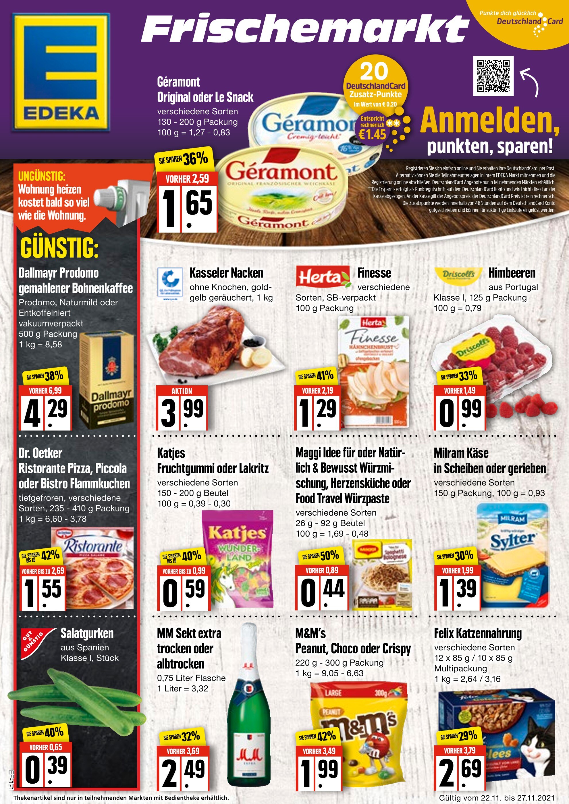 EDEKA Prospekt für Wentorf mit 4 Seiten EDEKA Prospekt für Wentorf: "Aktuelle Angebote", 4 Seiten, 22.11.2021 - 27.11.2021
