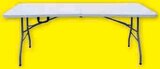 Table pliante en promo chez Super U Dijon à 24,90 €