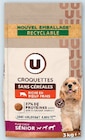 Croquettes sans céréales riche en bœuf pour chien senior - U - Super U à Lyon Croquettes sans céréales riche en bœuf pour chien senior - U en promo chez Super U Lyon à 11,99 €
