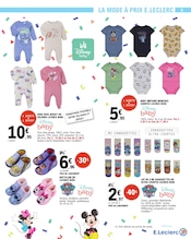 Promos Chaussures dans le catalogue "SPÉCIAL BÉBÉ" de E.Leclerc Chaussures en promo dans le catalogue E.Leclerc à la page 3
