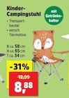 Aktuelles Kinder-Campingstuhl Angebot bei Thomas Philipps in Düsseldorf ab 8,88 €
