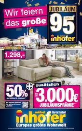 Sofa im Möbel Inhofer Prospekt in Augsburg Aktueller Möbel Inhofer Prospekt mit Sofa, "JUBILÄUM", Seite 1
