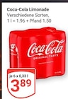 Limonade im Angebot bei GLOBUS in Schlüchtern Limonade Angebote von Coca-Cola bei GLOBUS Schlüchtern für 3,89 €