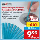 Abflussreiniger-Sticks mit Meeresbrise-Duft von MAXXMEE im aktuellen Netto Marken-Discount Prospekt für 9,99 €