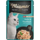 Miamor Feine Filets Huhn+Thunfisch in Sauce 100 g im Angebot bei Zookauf in Wermelskirchen Miamor Feine Filets Huhn+Thunfisch in Sauce 100 g Angebote von Miamor bei Zookauf Wermelskirchen für 0,99 €