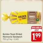 Dinkel Harmonie Sandwich Angebote von Golden Toast bei EDEKA Frankenthal für 1,99 €