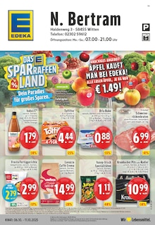 EDEKA Prospekt der Woche "Aktuelle Angebote" Seite 1, 06.10.2025 bis 11.10.2025 für Witten Aktueller EDEKA Prospekt "Aktuelle Angebote" Seite 1 von 24 Seiten für Witten