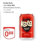 Kola Angebote von Knabe bei GLOBUS Mühldorf für 0,88 €