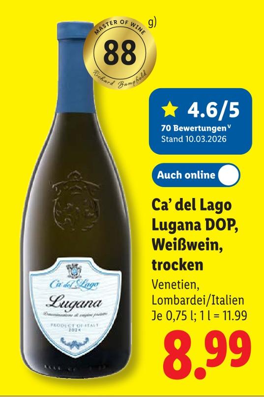 Lugana DOP, Weißwein, trocken