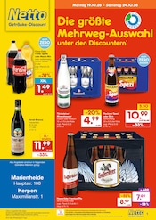 Netto Marken-Discount Discounter Prospekt der aktuellen Woche mit 2 Seiten, gültig von 19.10.2026 bis 24.10.2026, in Meinerzhagen und Umgebung Aktueller Netto Marken-Discount Discounter Prospekt in Meinerzhagen und Umgebung, "DER ORT, AN DEM DU IMMER AUSGEZEICHNETE PREISE FINDEST." mit 2 Seiten, 19.10.2026 - 24.10.2026