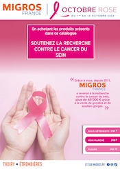 Prospectus Migros France à Thoiry, "Octobre Rose", 12 pages de promos valables du 03/10/2024 au 12/10/2024