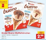 Bueno Waffelhörnchen im Angebot bei Netto Marken-Discount in Marl Bueno Waffelhörnchen Angebote von Kinder bei Netto Marken-Discount Marl für 2,99 €