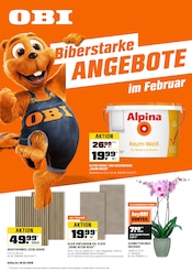 Aktueller OBI Prospekt mit Bodenbelag, "BIBERSTARKE ANGEBOTE", Seite 1