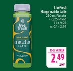 Mango matcha Latte im Angebot bei Marktkauf in Altenburg Mango matcha Latte Angebote von LiveFresh bei Marktkauf Altenburg für 2,49 €