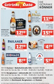 Aktueller Getränke Oase Prospekt mit Bier, "Aktuelle Angebote", Seite 1