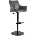 Aktuelles BARHOCKER Echtleder Grau, Schwarz Eisen Lederauswahl, Sitzfläche 360° drehbar, automatische Rückholfunktion Angebot bei XXXLutz in Potsdam ab 169,00 €