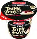 Proteinprodukte im Lidl Prospekt High Protein Triple Dessert von Ehrmann im aktuellen Lidl Prospekt für 1,19 €