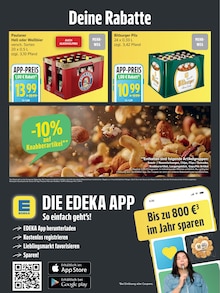 Bier im EDEKA Prospekt "Top Angebote" mit 7 Seiten (Hamburg)