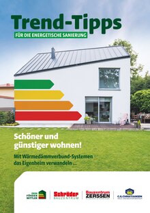 Schröder Bauzentrum Prospekt Trend-Tipps für die energetische Sanierung mit  Seiten in Alt Duvenstedt und Umgebung