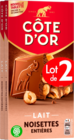TABLETTES DE CHOCOLAT AU LAIT ET NOISETTES CÔTE D'OR - COTE D OR - Auchan Hypermarché à Tours TABLETTES DE CHOCOLAT AU LAIT ET NOISETTES CÔTE D'OR - COTE D OR en promo chez Auchan Hypermarché Tours à 7,99 €